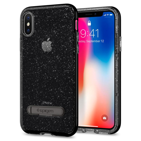 iPhone X Case Crystal Hybrid Glitter